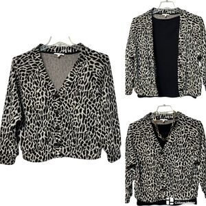Lush ultra soft leopard print cardigan